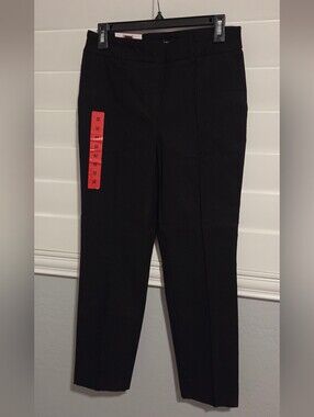 Hilary Radley Black Tailored Ankle Pants